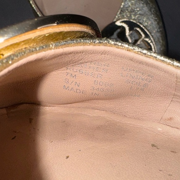 Tory Burch Gold leather ballerina flats - Picture 9 of 10